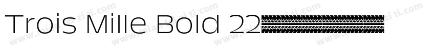 Trois Mille Bold 22字体转换